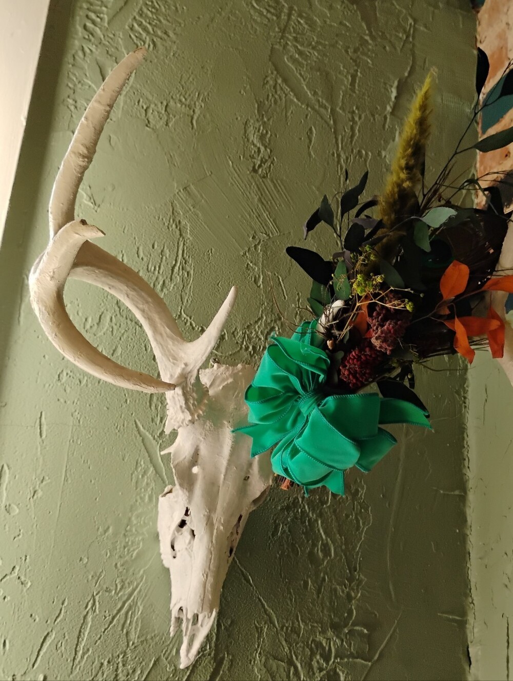 Wall art REAL clean Antlers Floral Rustic Woodsy vibe Unique FREE shipping - Picture 9 of 10